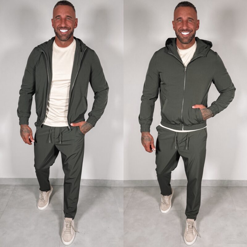 Hooded Tech suit - Khaki