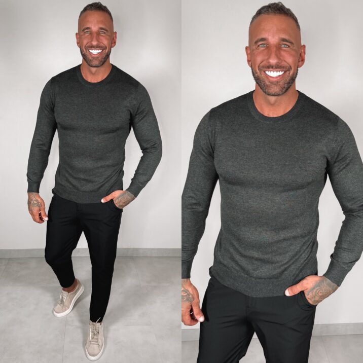 Basic Knit Sweater - Stone