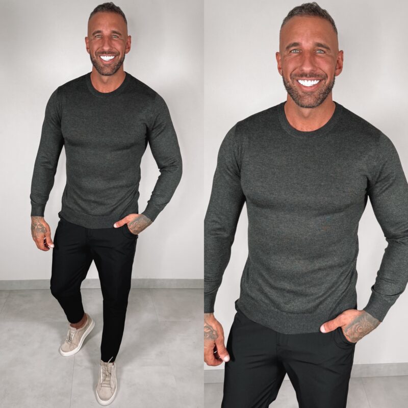 Basic Knit Sweater - Stone