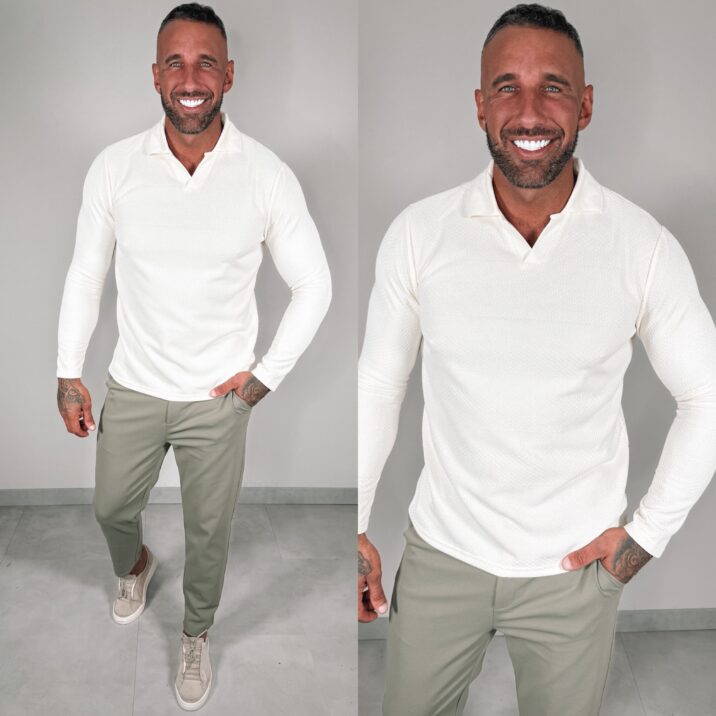 Tricot V Longsleeve - White