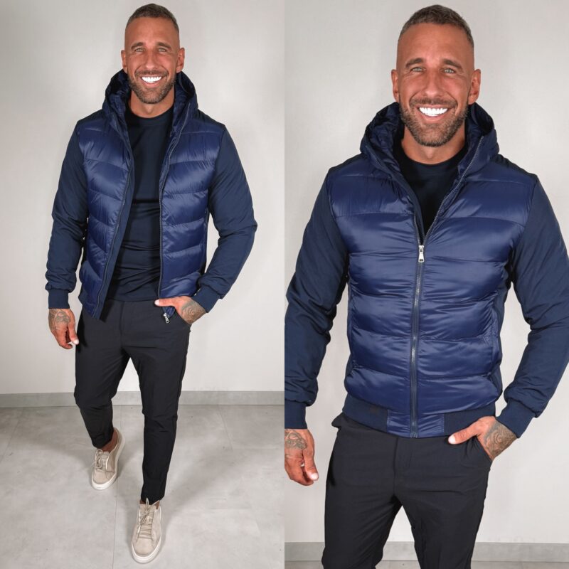 Padded Body Jacket - Navy