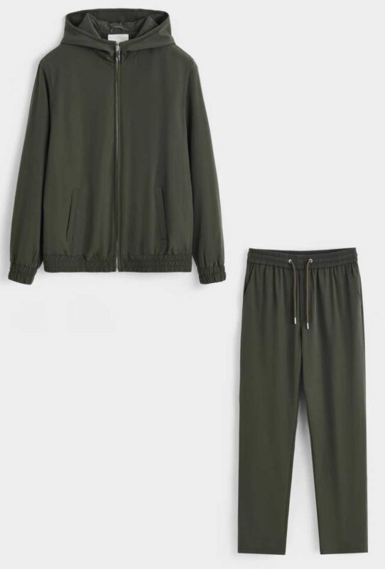 Hooded Tech suit - Khaki