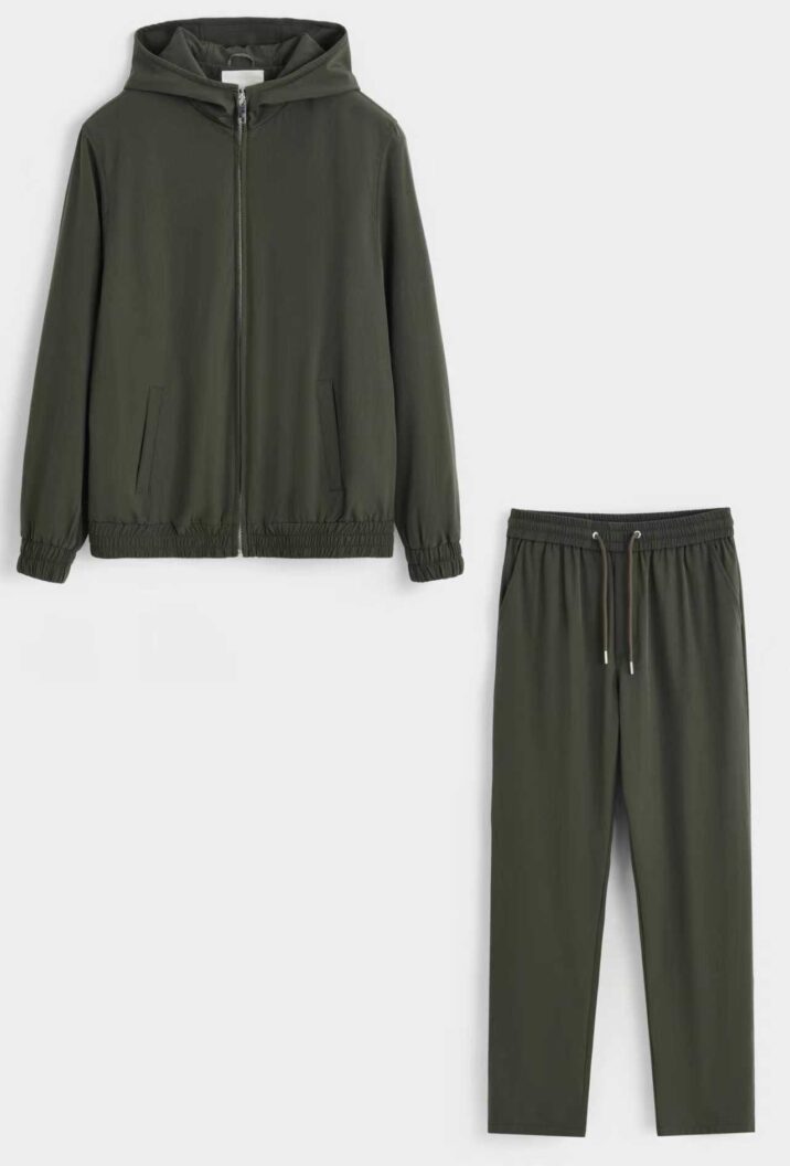 Hooded Tech suit - Khaki