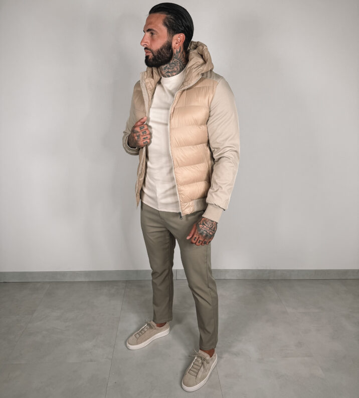 Padded Body Jacket - Beige