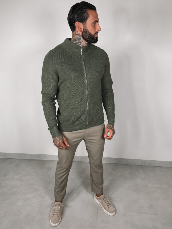 Zip up Vest - Khaki