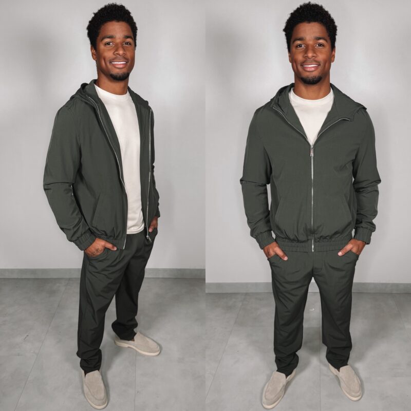 Hooded Tech suit - Khaki