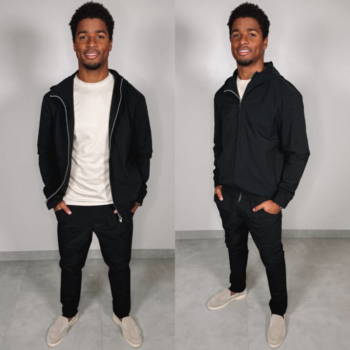 Manilo Hoody Tech suit - Black
