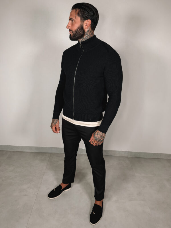 Zip up Vest - Black