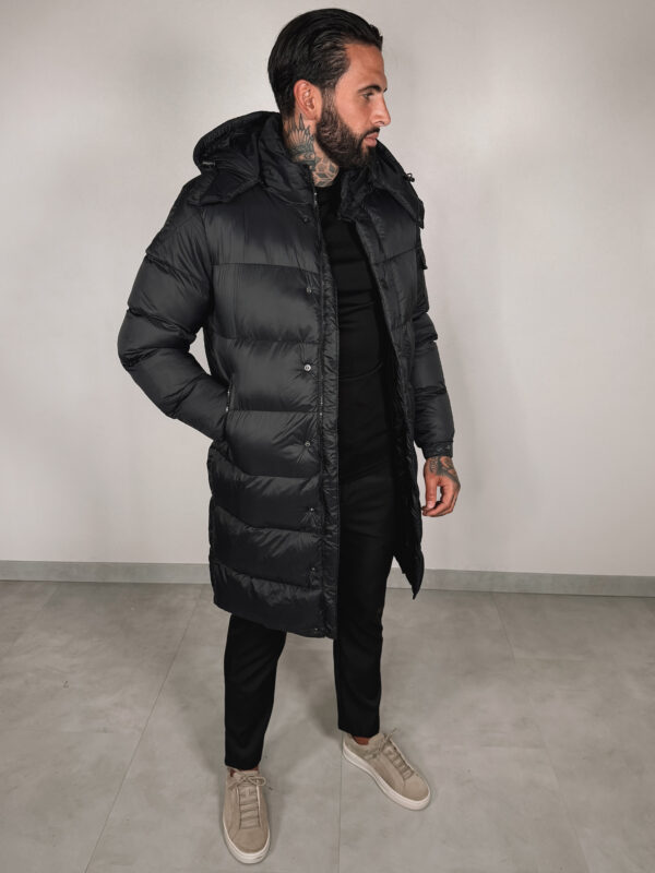 Basic Long Winterjacket - black