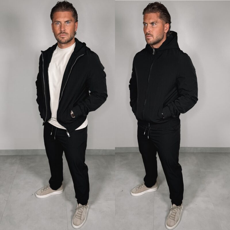 Hooded Tech suit - Black