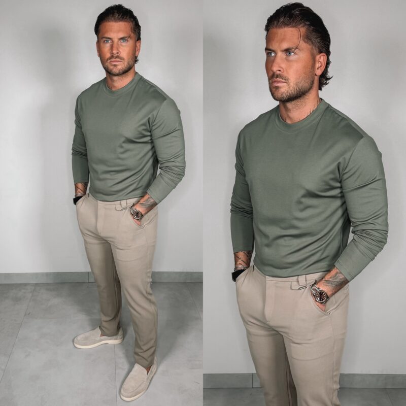 Longsleeve Glans Shirt - Khaki
