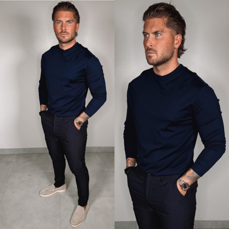 Longsleeve Glans Shirt - Navy