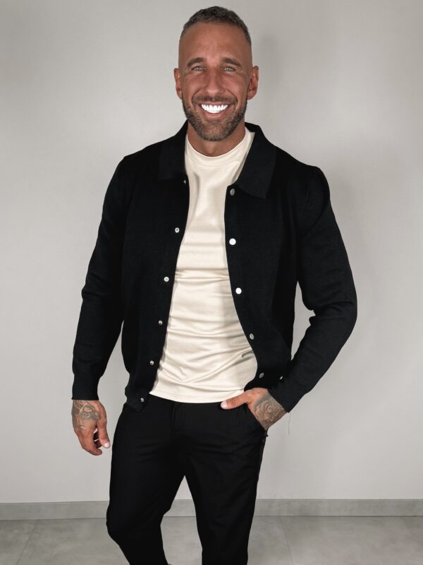 Button Vest - Black