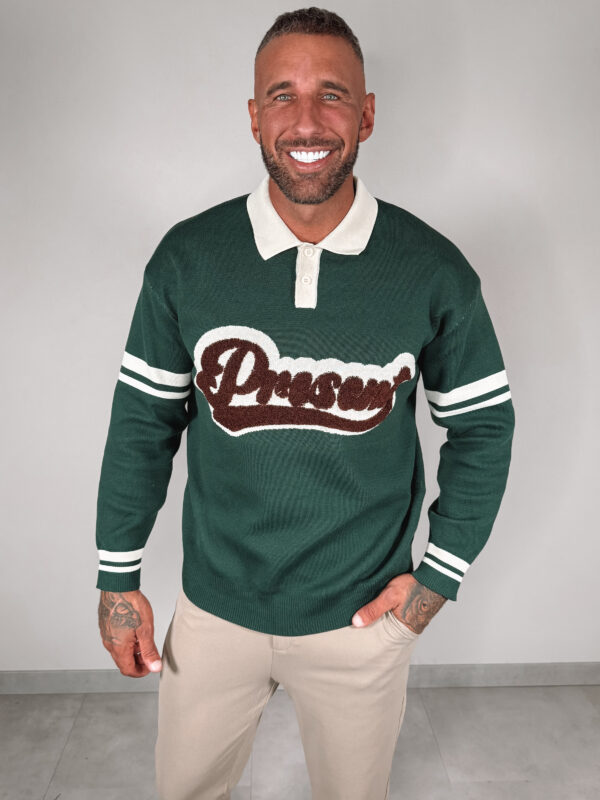 Present Baseball Sweater - Green