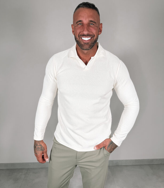 Tricot V Longsleeve - White