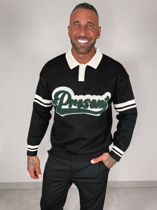 Present Baseball Sweater - Black