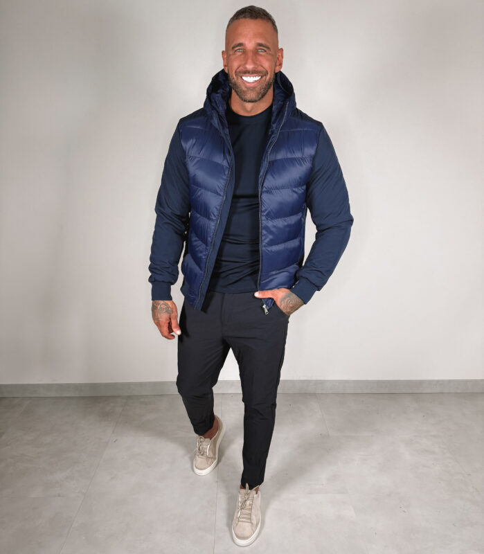 Padded Body Jacket - Navy