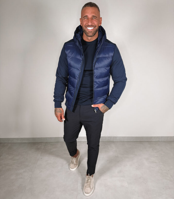 Padded Body Jacket - Navy