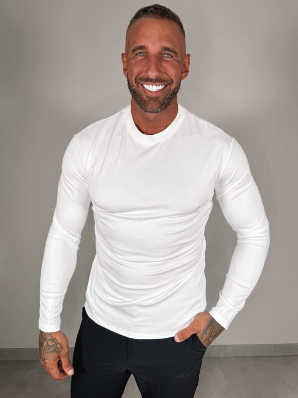 Longsleeve Glans Shirt - White (Pre-Order Vrijdag)