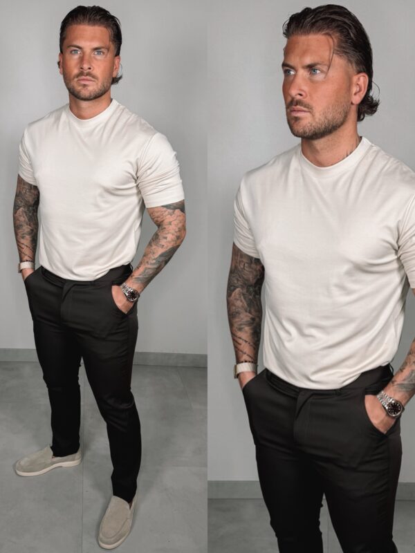 IMG_1510 Slim-Fit Glans T-Shirt - Beige