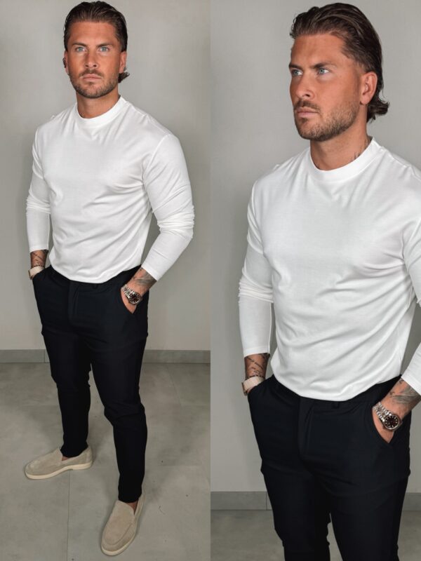 IMG_1578 Longsleeve Glans Shirt - White