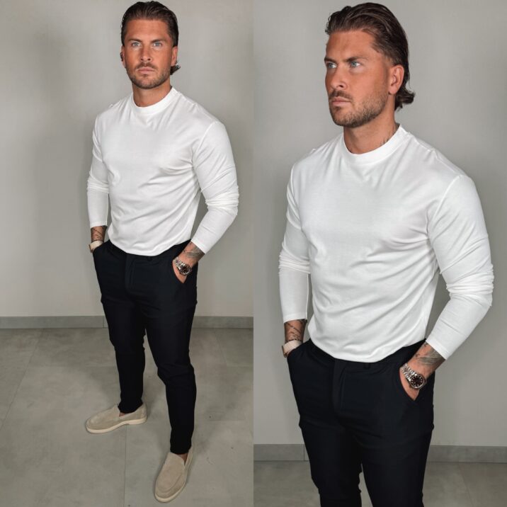 Longsleeve Glans Shirt - White