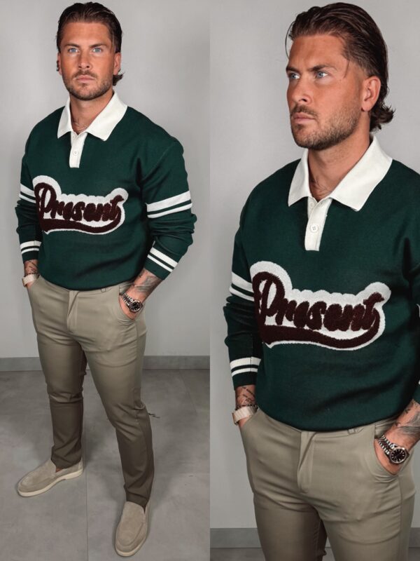 Present Baseball Sweater - Green