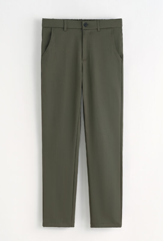 Stretch Zipper Pantalon - Khaki