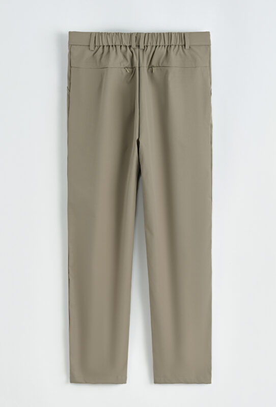 Stretch Zipper Pantalon - Beige