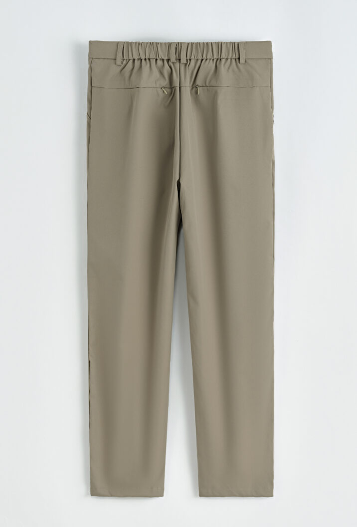 Stretch Zipper Pantalon - Beige