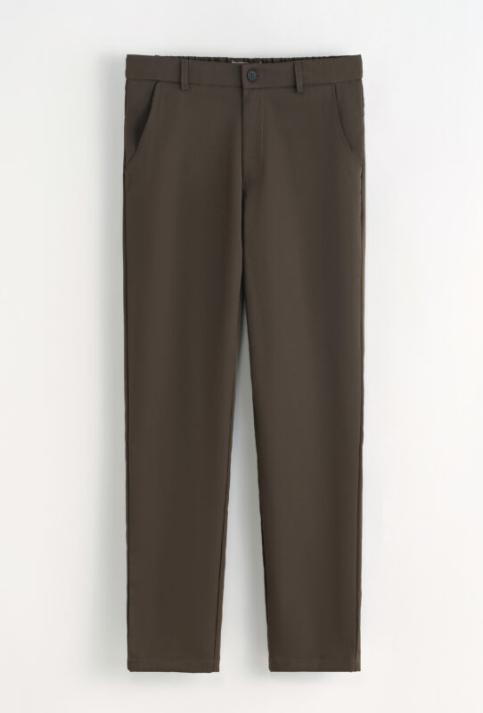 Stretch Zipper Pantalon - Brown