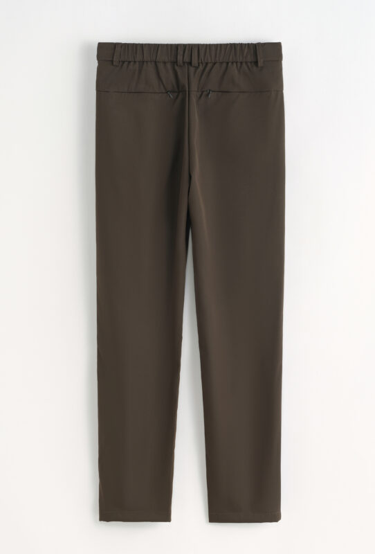 Stretch Zipper Pantalon - Brown