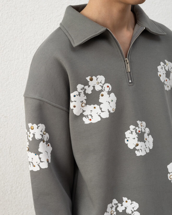 Inspired Flower Joggingsuit - Polo Green
