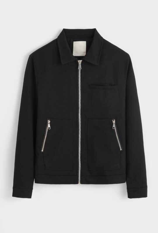 Elastische Zipper Suit - Black