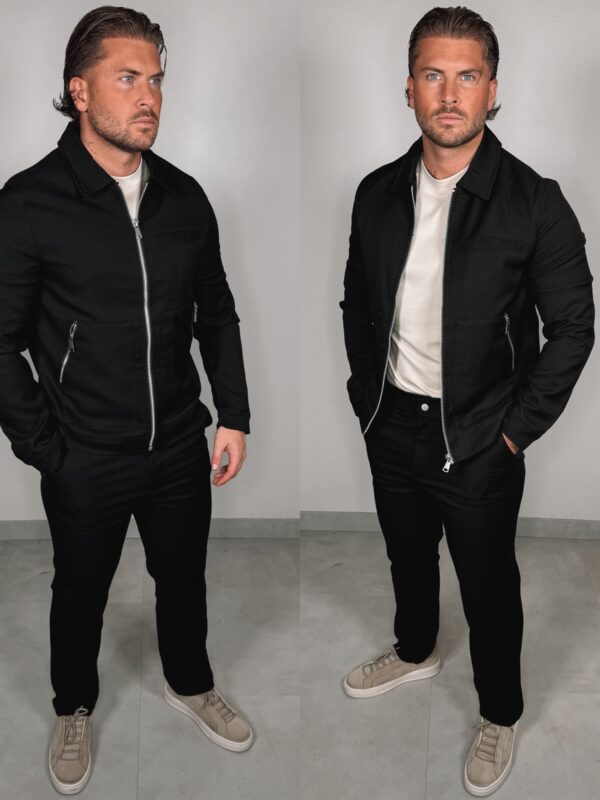 IMG_1508 Elastische Zipper Suit - Black