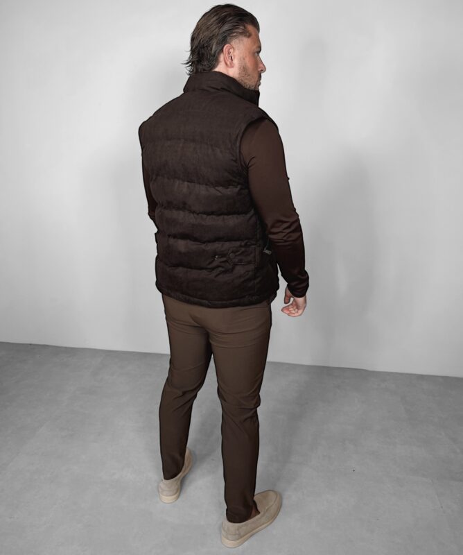 Manilo Suede Bodywarmer - Choco