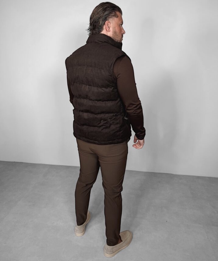 Manilo Suede Bodywarmer - Choco