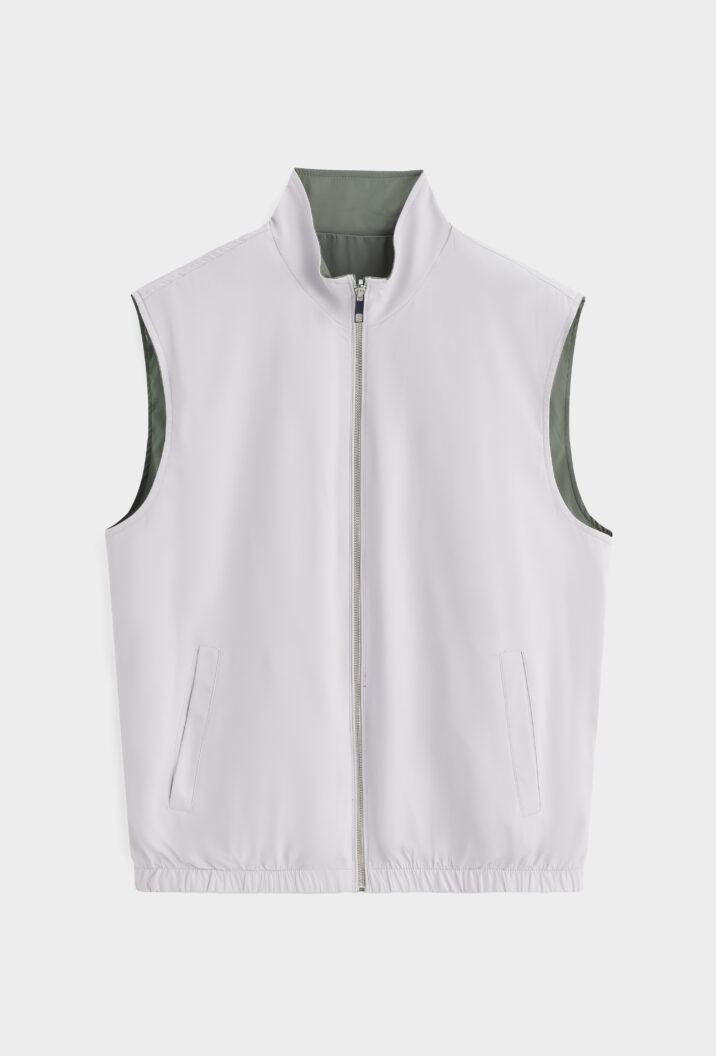 The New Reversible Bodywarmer - Khaki/Beige