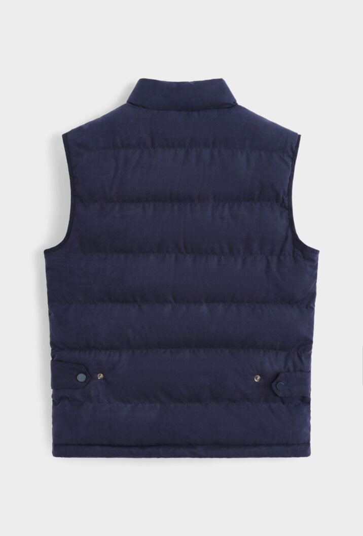 Manilo Suede Bodywarmer - Navy