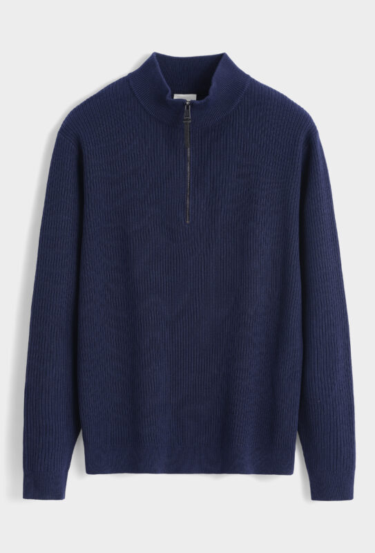 Quarter Zip Sweater - Navy
