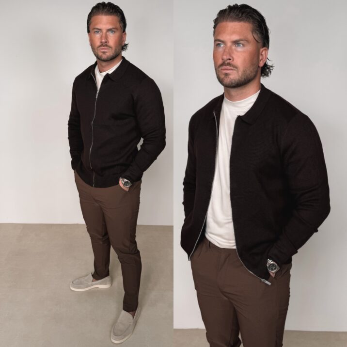 Knitted Overshirt - Choco