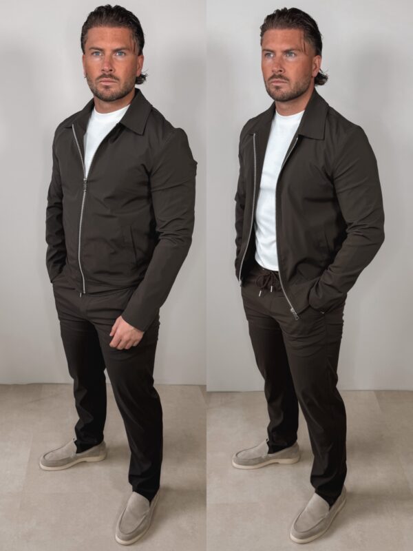 Elastische Tracksuit - Choco