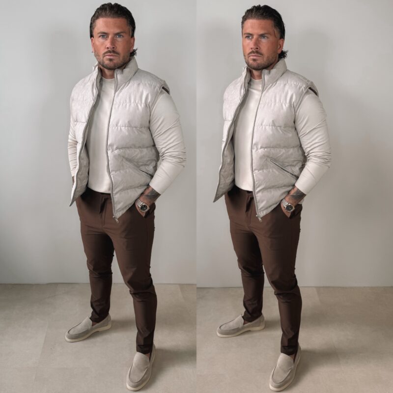 Manilo Suede Bodywarmer - Beige