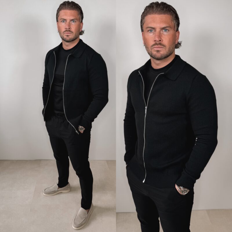 Knitted Overshirt - Black