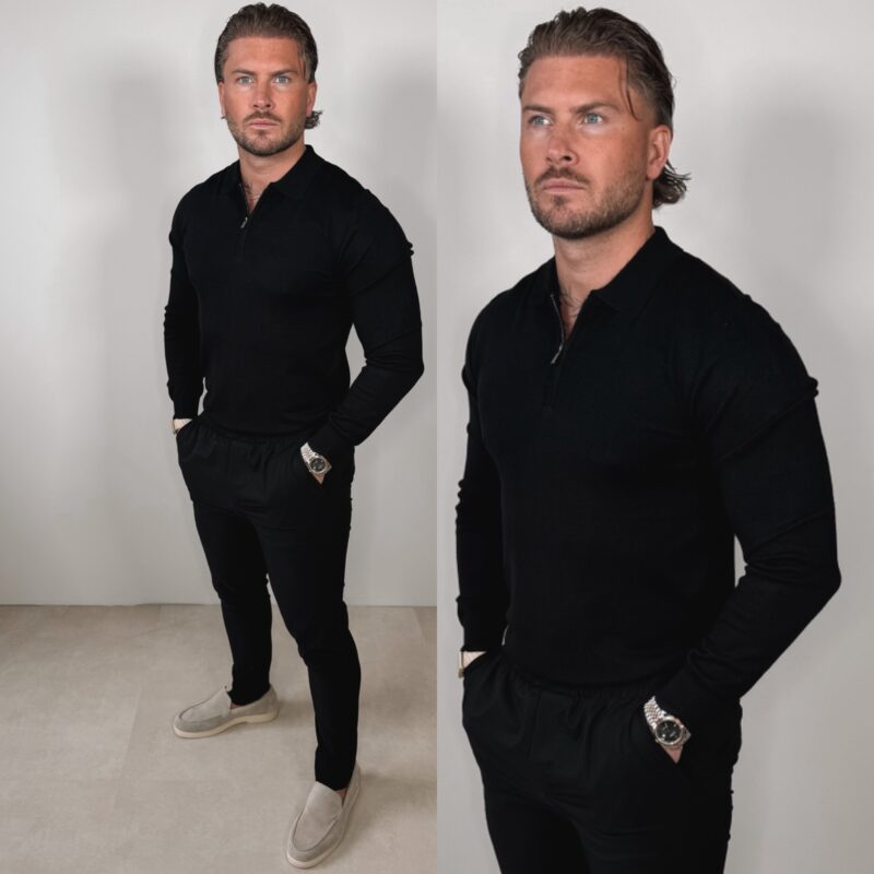 The New Zipper Longsleeve - Black