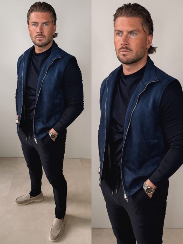 IMG_3162 Suede Bodywarmer - Navy