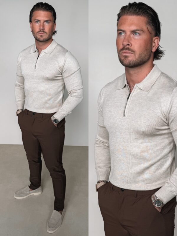 IMG_3165 The New Zipper Longsleeve - Beige