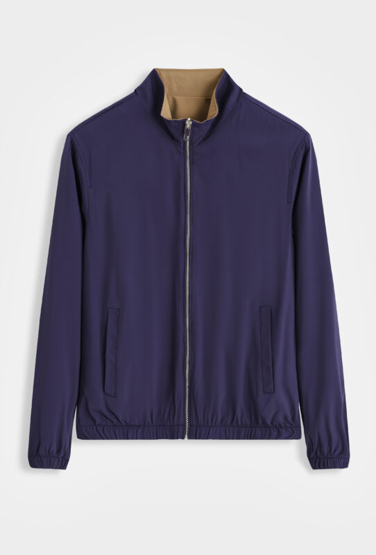 The New Reversible jacket - Navy/Camel