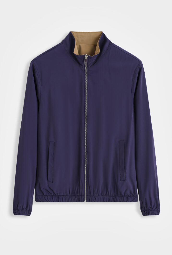 The New Reversible jacket - Navy/Camel