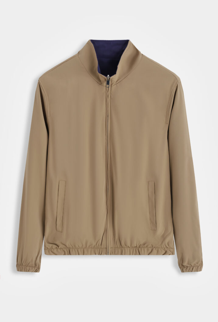 The New Reversible jacket - Navy/Camel